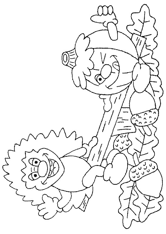 Leśni Przyjaciele - Kolorowanka do Druku dla Dzieci kolorowanka do druku